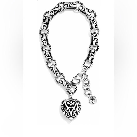 Brighton Bibi Heart Bracelet Silver Plated with beautiful heart charm. - Picture 5 of 5